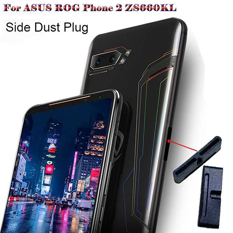 一個rog遊戲手機2 側邊防塵塞華碩rog Phone 2 側面防塵塞風扇孔遊戲手機配件 蝦皮購物