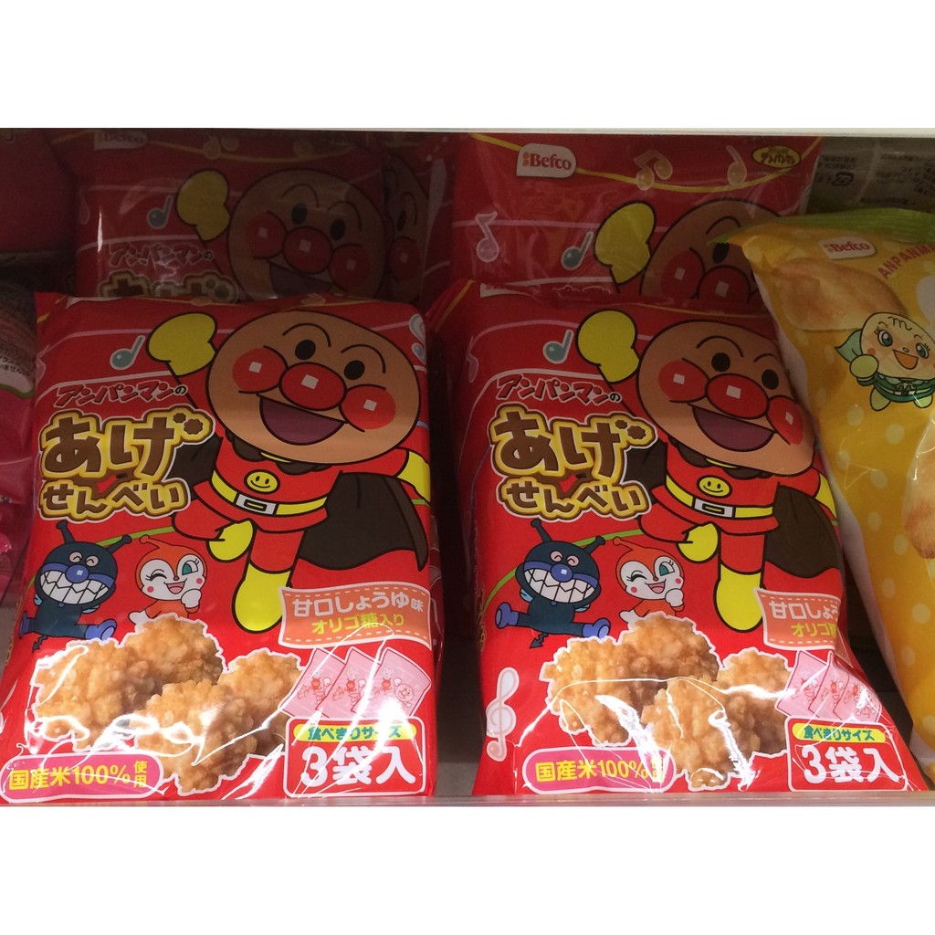 🇯🇵日本連線預購 麵包超人醬油米果 3袋入