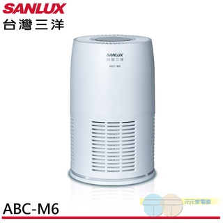 (領劵96折)SANLUX 台灣三洋 3-6坪 負離子空氣清淨機 ABC-M6