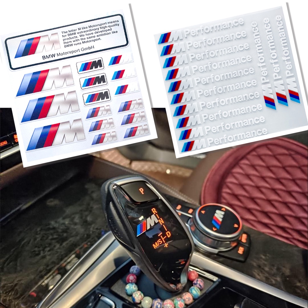 BMW 寶馬 E60 E46 貼紙車身頭盔徽標聚合物汽車貼花 3D PU 貼紙整套