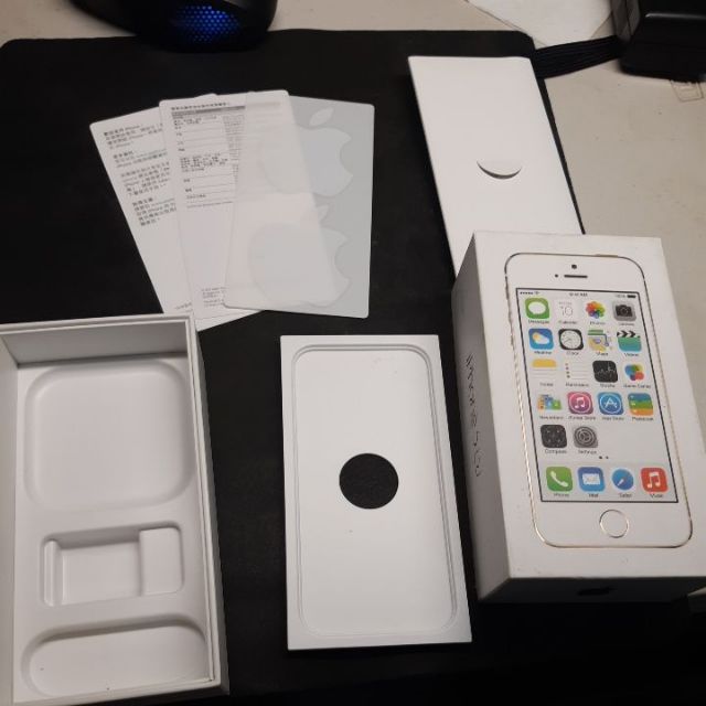 apple iphone 5s 16g 金 原廠 空盒 盒子