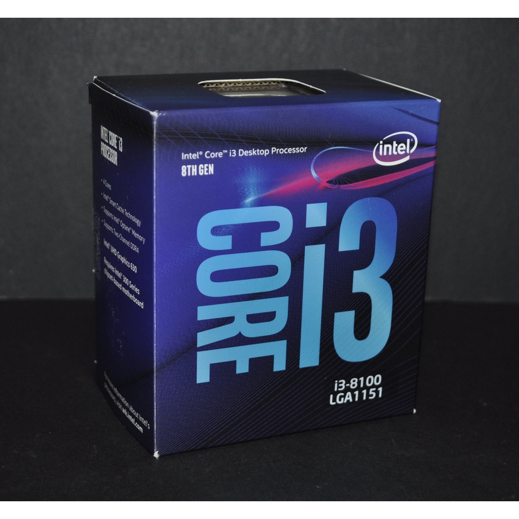 Core i3-8100 四核盒裝正式版 (1151 3.6G) 非G4900 G4920 G4930 G4950