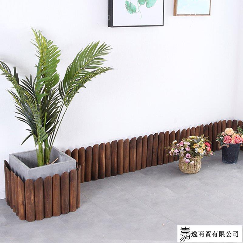 蝦皮熱銷 花欄柵小圍欄室內陽臺種花鄉村田園裝飾窗臺戶外防腐木柵欄隔離板精品裝飾 蝦皮購物