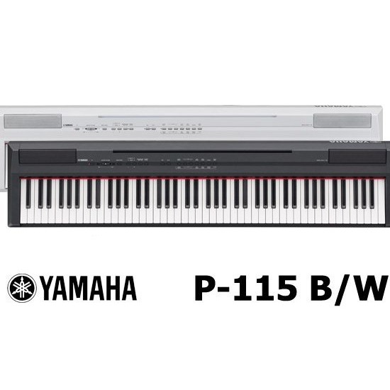 『放輕鬆樂器』 全館免運費 YAMAHA P-115 P115 黑白兩色 數位鋼琴 電鋼琴 附多樣配件