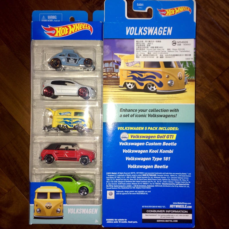 hot wheels vw 5 pack