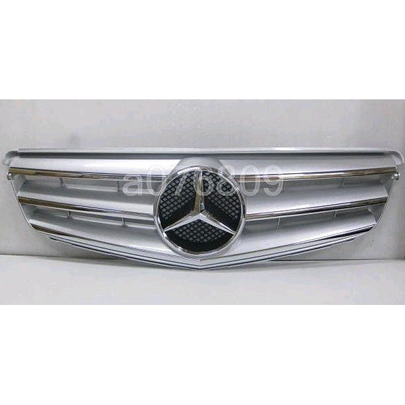 JD汽車精品 BENZ W204 S204 07~14年 前後期可用 原廠三線樣式 亮銀 水箱罩 水箱護罩 特價中