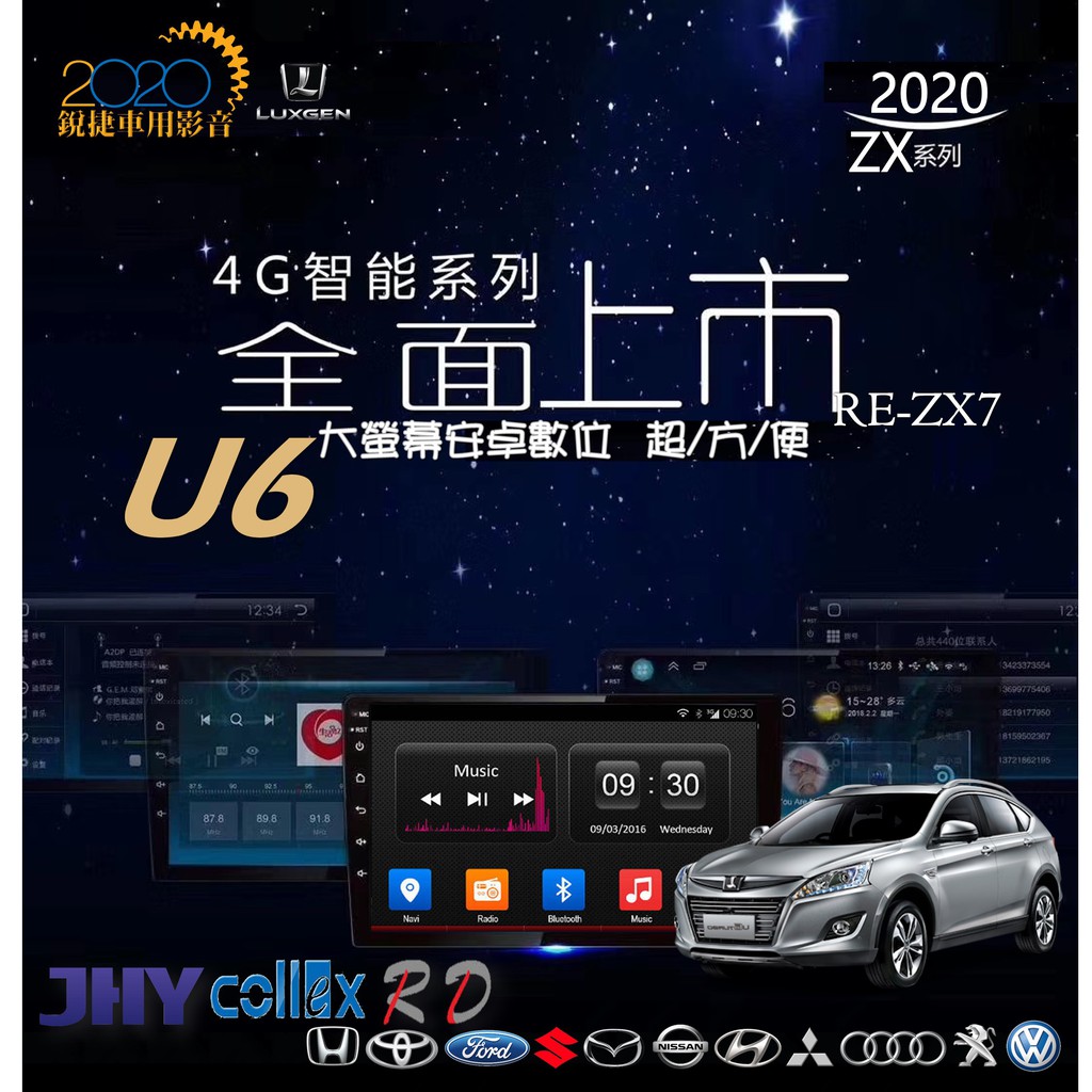 銳捷多媒體 PX6 納智捷 LUXGEN U6 U6 Turbo 專用安卓數位導航主機