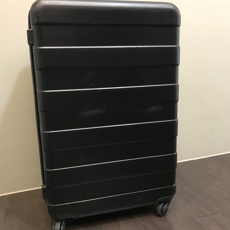 (無印良品）行李箱 四輪硬殼止滑拉桿箱62L（26吋）黑色
