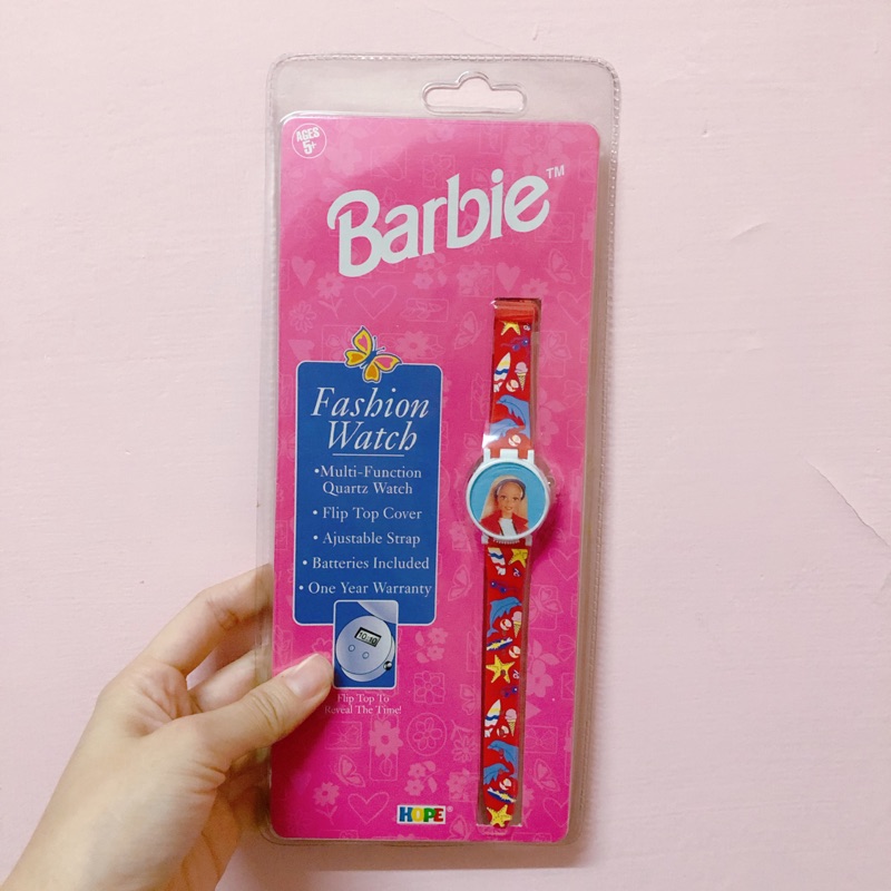 A0105 1995年 早期 復古 芭比娃娃 手錶 Barbie Mattel 美泰兒 HOPE 擺飾 絕版