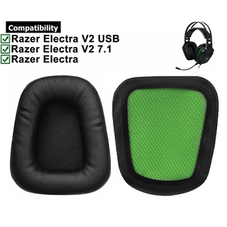 1 對耳墊適用於 Razer Chimaera Electra V2 7.1 USB / V1 耳機耳墊墊海綿耳機耳罩