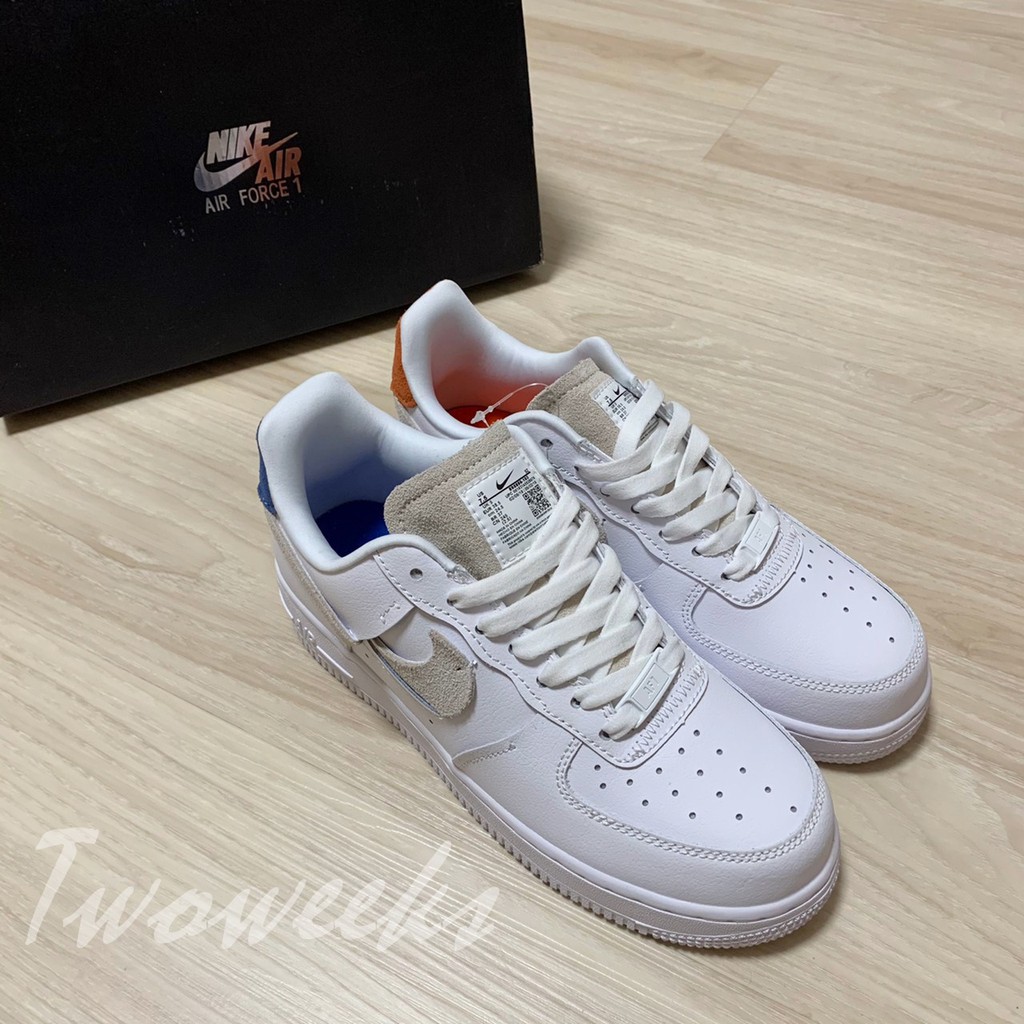 Tw- Nike Air Force 1 '07 Lux 898889-103 白 斷勾 藍紅 板鞋