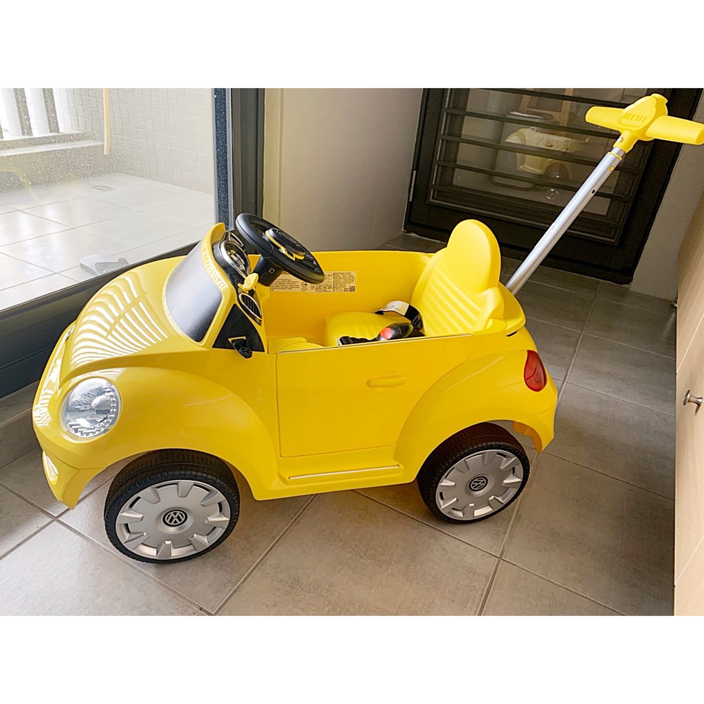 VW 福斯手推助步車(黃) 金龜車 兒童汽車玩具 模型汽車