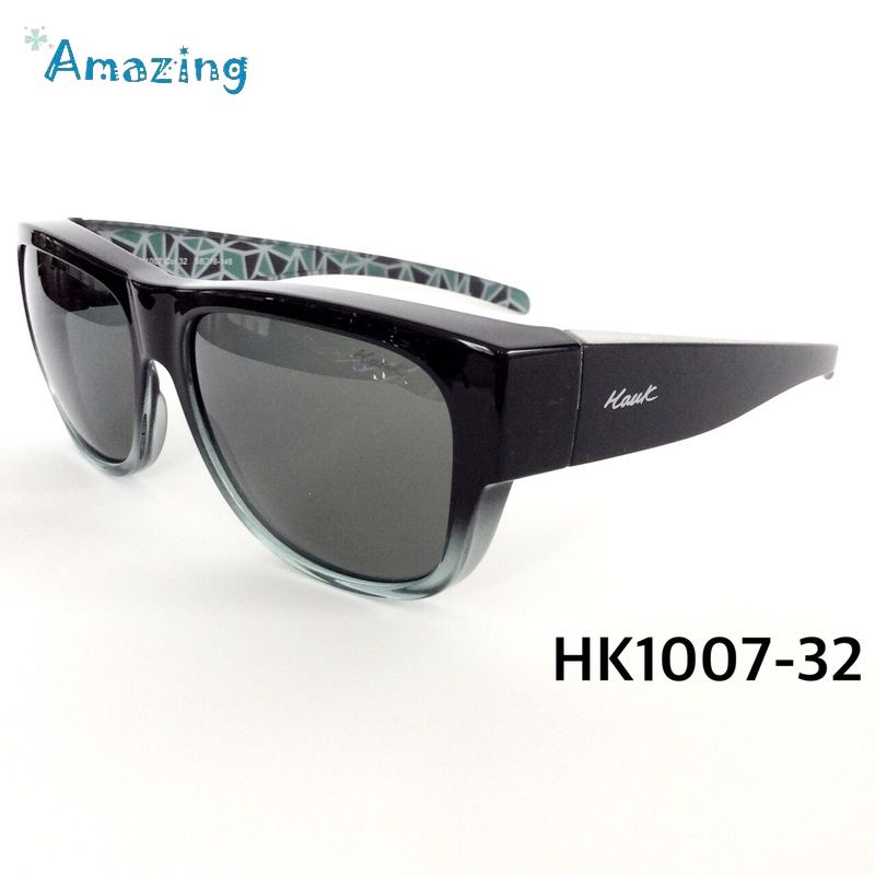 ✨Amazing🎁  HAWK炫彩藝術框時尚偏光套鏡 太陽眼鏡 墨鏡 熱銷款 送禮首選 眼鏡族可單戴或外掛 HK1007