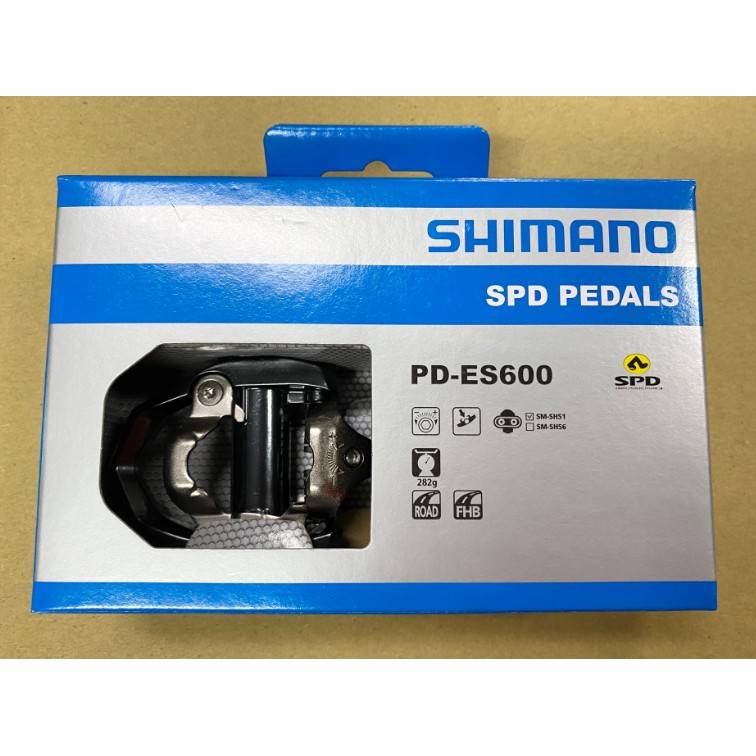 三重新鐵馬 全新盒裝SHIMANO PD-ES600 SPD踏板 黑色 282g 卡踏 附SH51