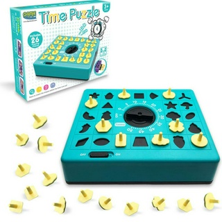 【W先生】限時配對遊戲 計時遊戲 圖形配對 圖形認知 時間拼圖 形狀配對遊戲 親子益智遊戲 益智教具 互動玩具 桌遊