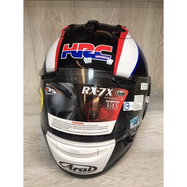 大里moto2輪館-Arai RX7X 與本田HONDA HRC聯名款限量帽(61-62)只有一頂