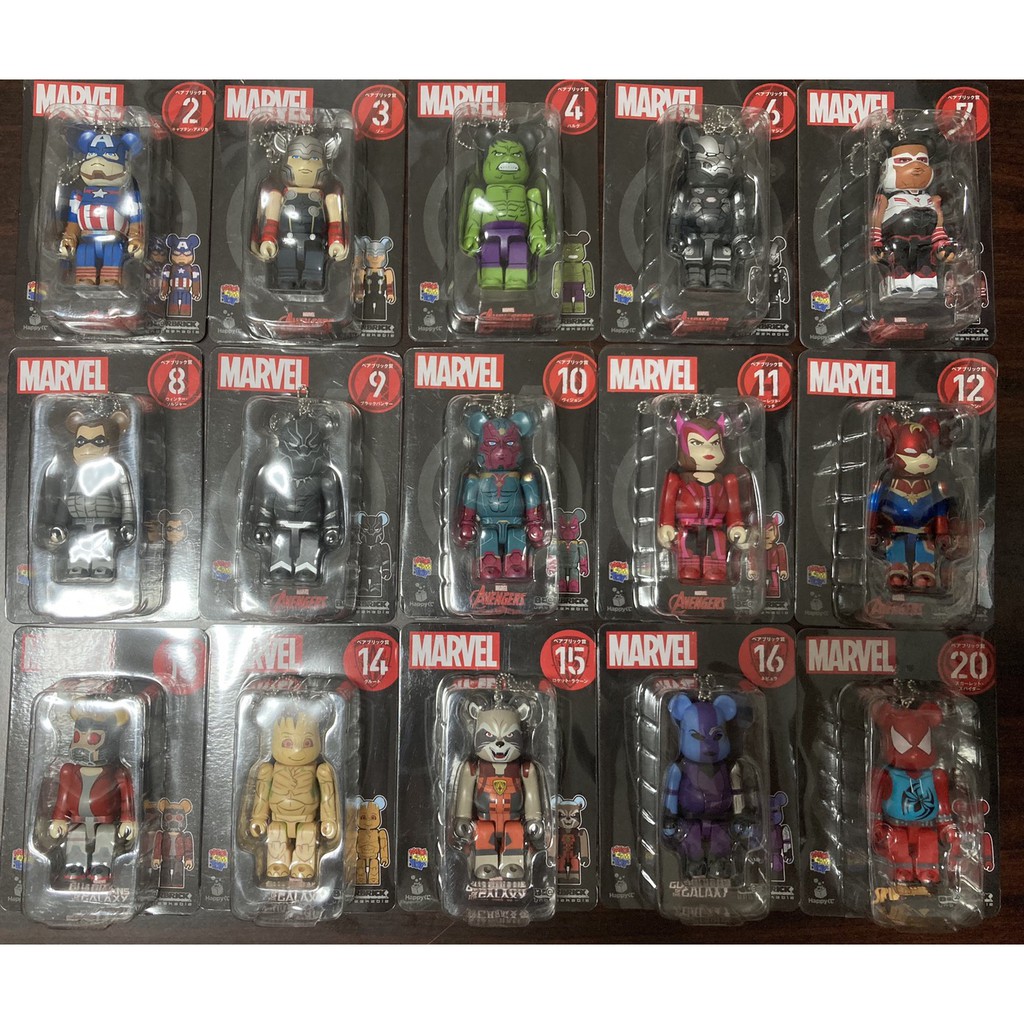 🔥現貨🔥BE@RBRICK MARVEL 漫威庫柏力克熊 美國隊長 雷神 戰爭機器 獵鷹 浩克