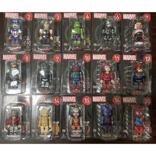 🔥現貨🔥be@rbrick marvel 漫威庫柏力克熊 美國隊長 雷神 戰爭機器 獵鷹 浩克