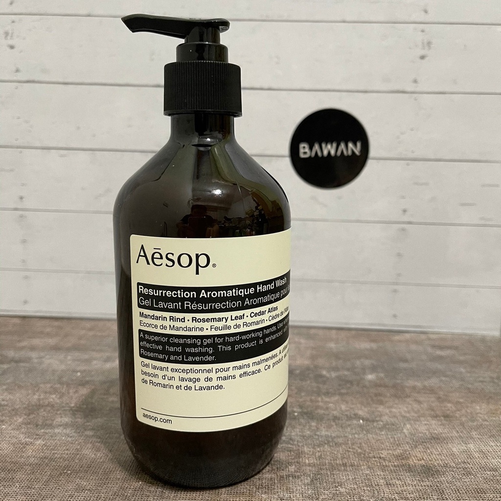 【BAWAN代購】Aesop 賦活芳香手部清潔露 500ml (正貨) 原價1200