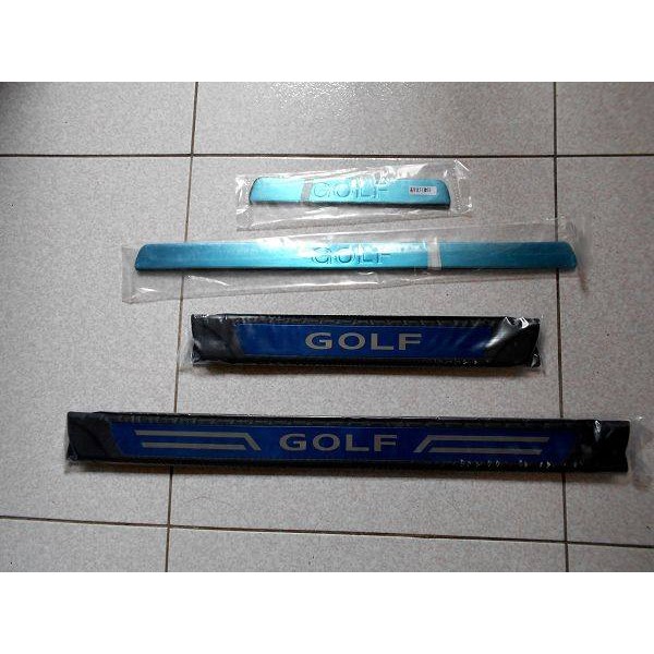 Golf 7 內外置迎賓踏板組一套8件組(藍色)