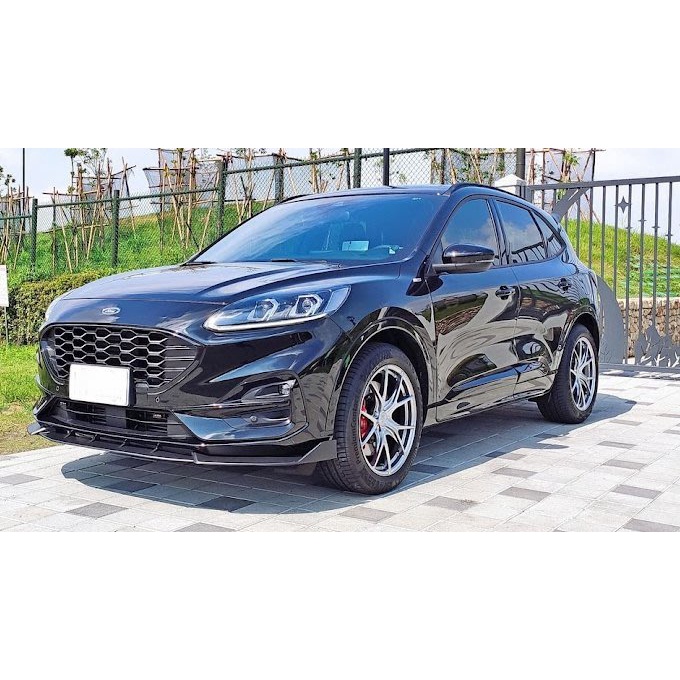 涔峰ＣＦ☆(亮黑)Ford 20年 NEW KUGA 180 ST-LINE 空力套件 前下巴 前下 前唇 定風翼