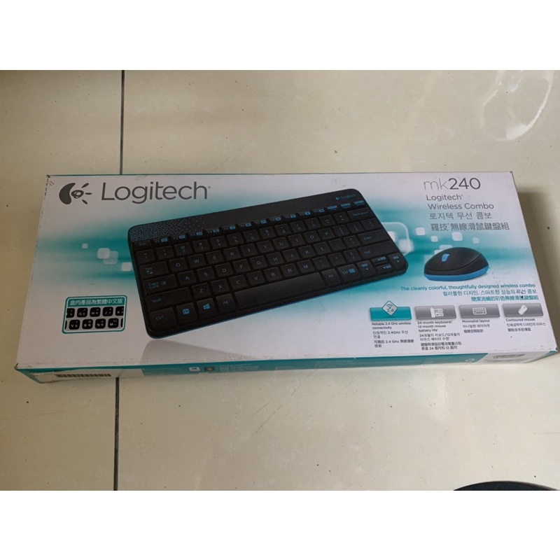 Logitech mk240 羅技無線滑鼠鍵盤組