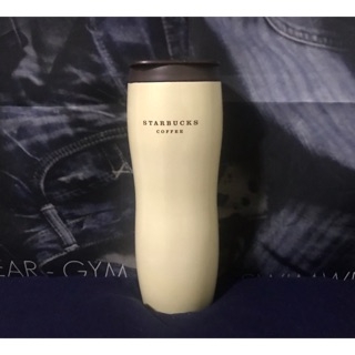 星巴克Starbucks奶油布丁色不鏽鋼隨行杯保溫杯16oz大杯容量473ml