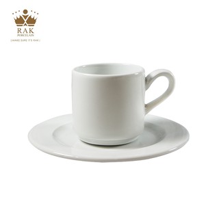 RAK Porcelain 可疊式濃縮咖啡杯盤組 100ml 馬克杯 咖啡杯