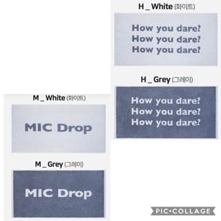 預購bts防彈少年團dna Mic Drop Boy With Luv 毛巾 方巾 浴巾 蝦皮購物