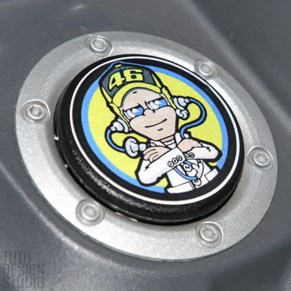 -RSZ CUXI油箱蓋貼 46羅西博士頭像 摩托車反光貼紙