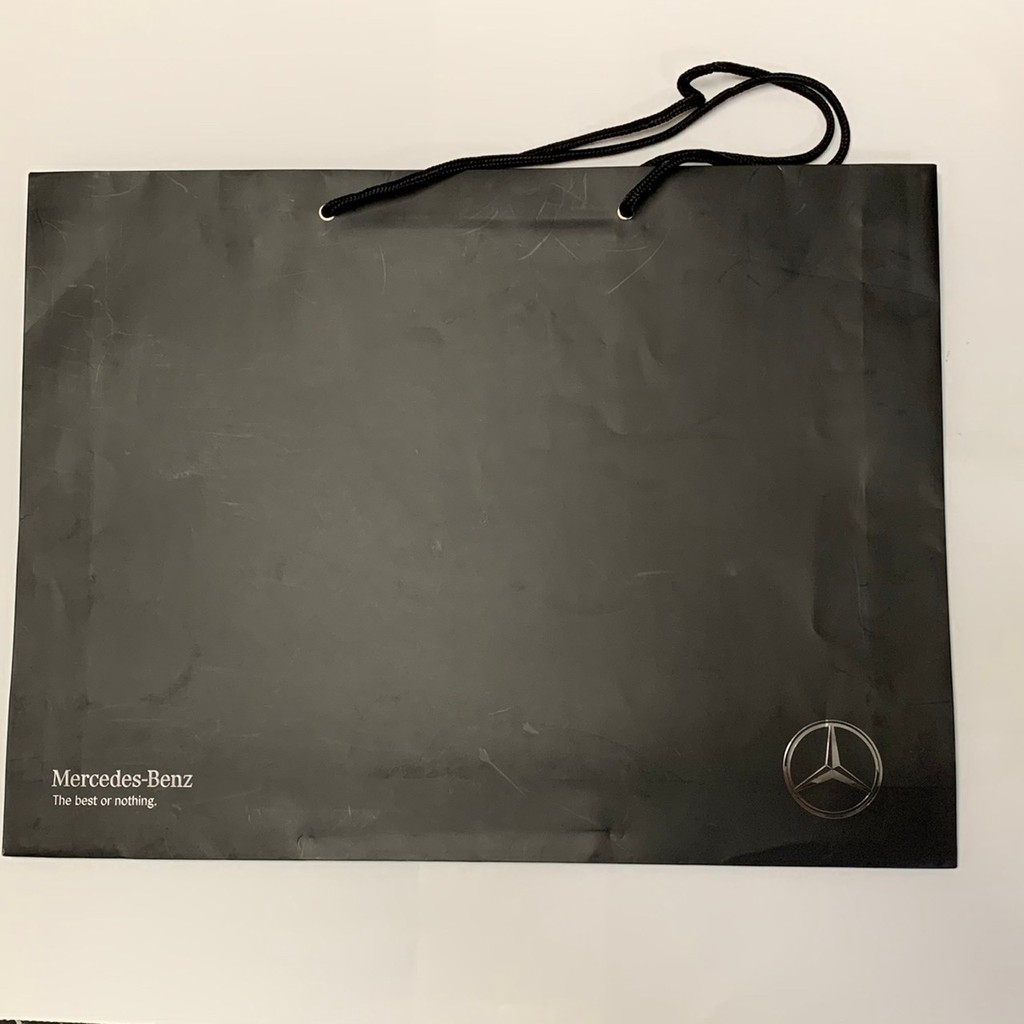 【二手商品】賓士 Mercedes-Benz 紙袋 黑色 提袋 手提袋 紙袋 原廠 (大提袋)