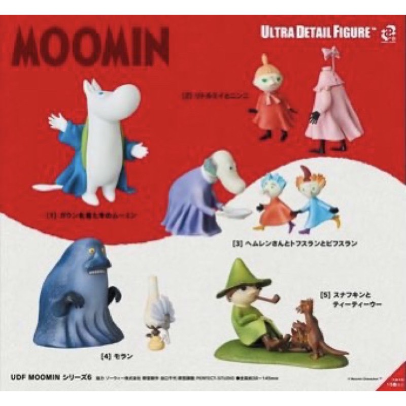 日本空運直送 Moomin 嚕嚕米 塗裝公仔 UDF MOOMIN 系列6