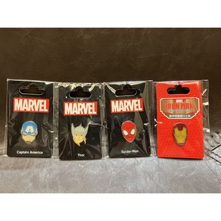 香港迪士尼 Disney Land 漫威英雄 MARVEL 徽章 別針 交換禮物 聖誕禮物 蜘蛛人鋼鐵人美國隊長雷神索爾