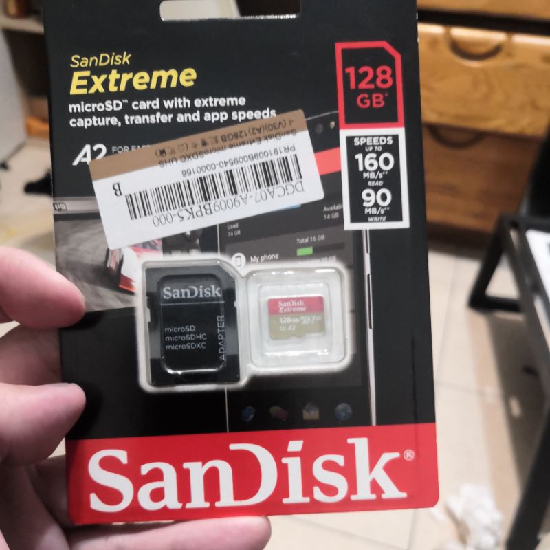 SanDisk Extreme microSDXC V30 A2 128GB 記憶卡