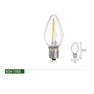 高氏 KAOS LED E12 0.6W燈絲燈 黃光 燈絲燈 仿鎢絲燈 一組2入