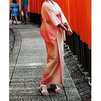 二手 日本製造 日製 和服 訪問著 和服腰帶 浴衣
