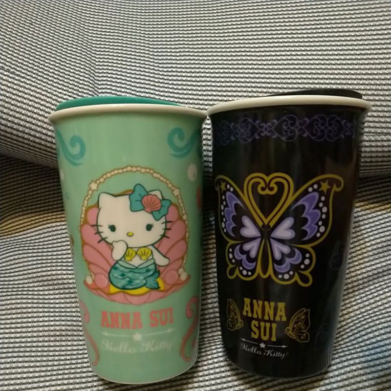 7-11 anna sui Hello Kitty 雙層陶瓷馬克杯