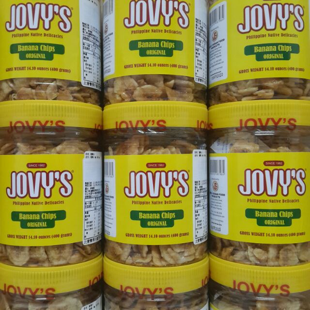 JOVY'S BANANA CHIPS 香蕉片 400g 菲律賓 香蕉乾 香蕉脆片 啾咪牌 蝦皮購物