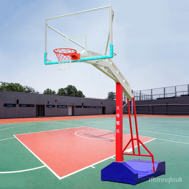 籃球架子戶外標準可移動成人比賽訓練室內外升降地埋式可扣籃家用