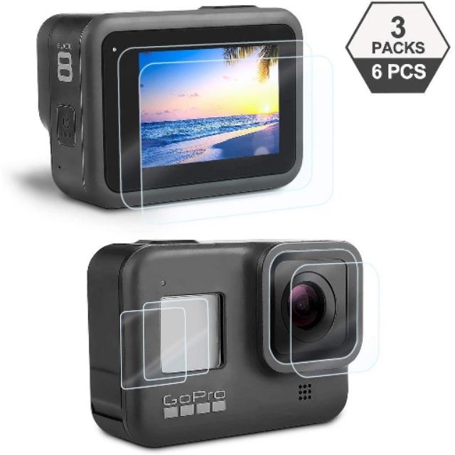 提供可刷卡 單售 Gopro GoPro8 超疏油疏水 鋼化膜 玻璃貼 鏡頭 螢幕 保護 彈藥庫