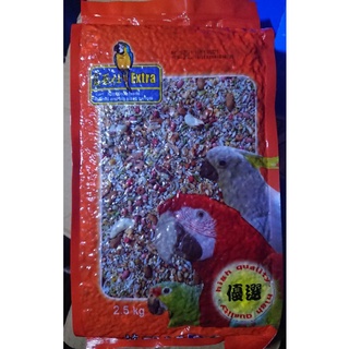 “藍亞仕”中大型鸚鵡無殼核果飼料，中大型頂級無殼核果，2.5kg