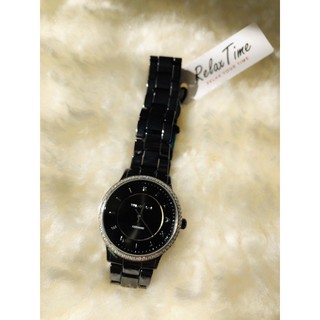 Relax Time鑽圈黑色陶瓷錶（RT-55-8桃紅面/RT-55-9銀刻度/RT-55-10金色刻度）