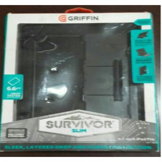 Griffin原廠 SURVIVOR SLIM 9.7吋 iPad 軍規防摔保護殼-黑色 尾牙 春酒 禮品
