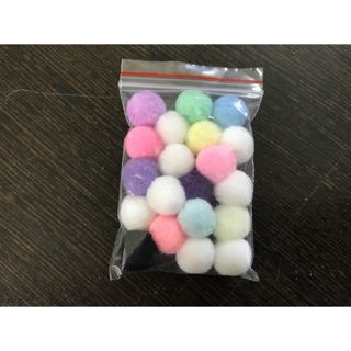 手工材料-1公分彩色絨毛球，高密度絨毛球，diy材料