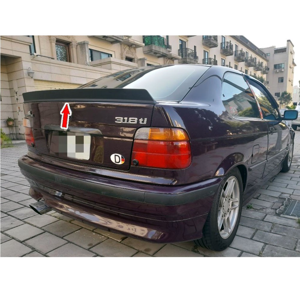 BMW 寶馬 3系列 E36 1991-1999 雙門車 L款 後中尾翼 PUF材質 後擾流 素材