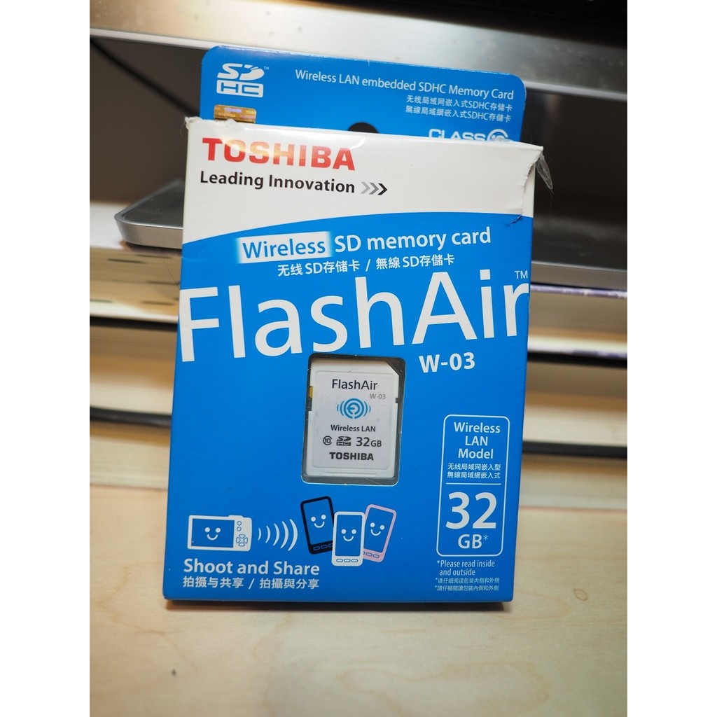 TOSHIBA FLASHAIR 無線SD記憶卡 32G SDHC（公司貨）