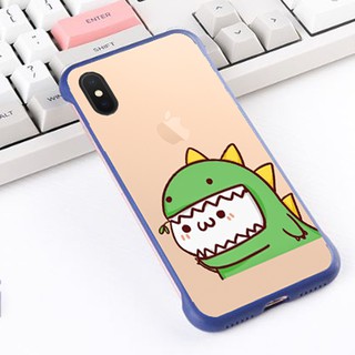 iPhone XsMax XR Xs i7+ i7 Plus SE ixr SE2 無邊框 恐龍裝 可愛 動物 手機殼