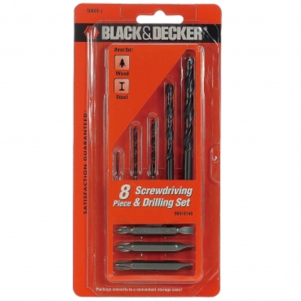 BLACK+DECKER 八件式起子/鑽頭組