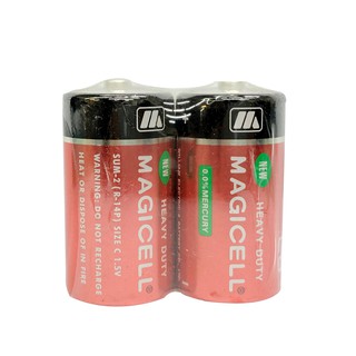 【臺灣現貨 附發票】MAGICELL 1號電池 2號電池 (2入) 碳鋅電池 玩具專用電池 玩具電池 電池玩具 孩子玩伴