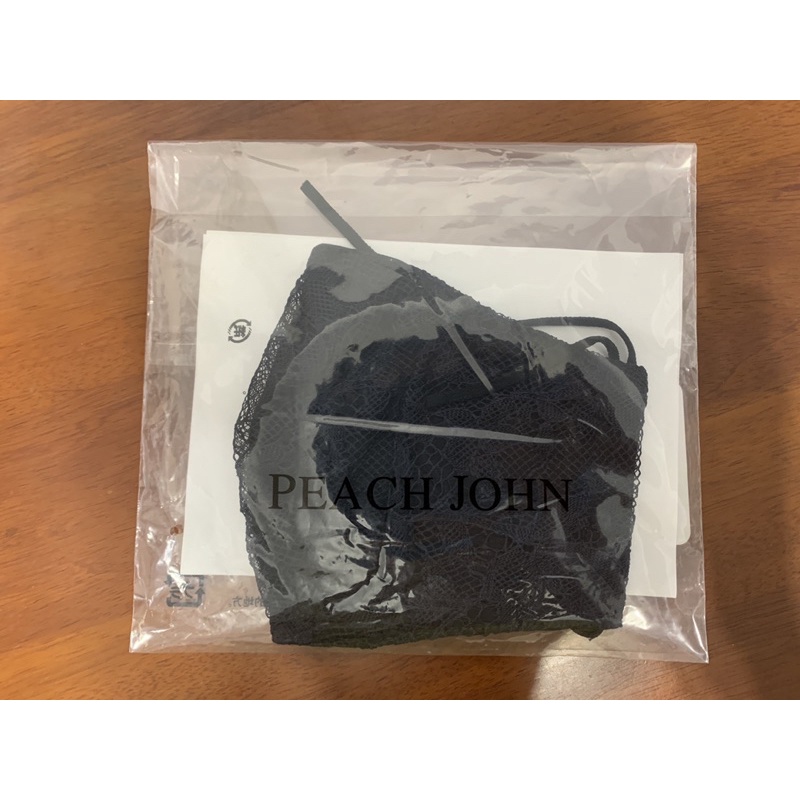 [全新] Peach John 黑色蕾絲口罩 日本製